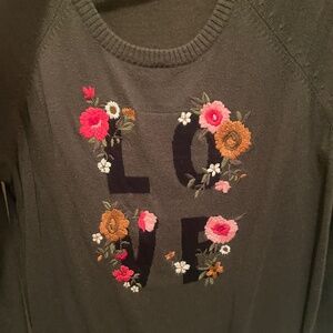 Embroidered Lightweight Torrid Sweater